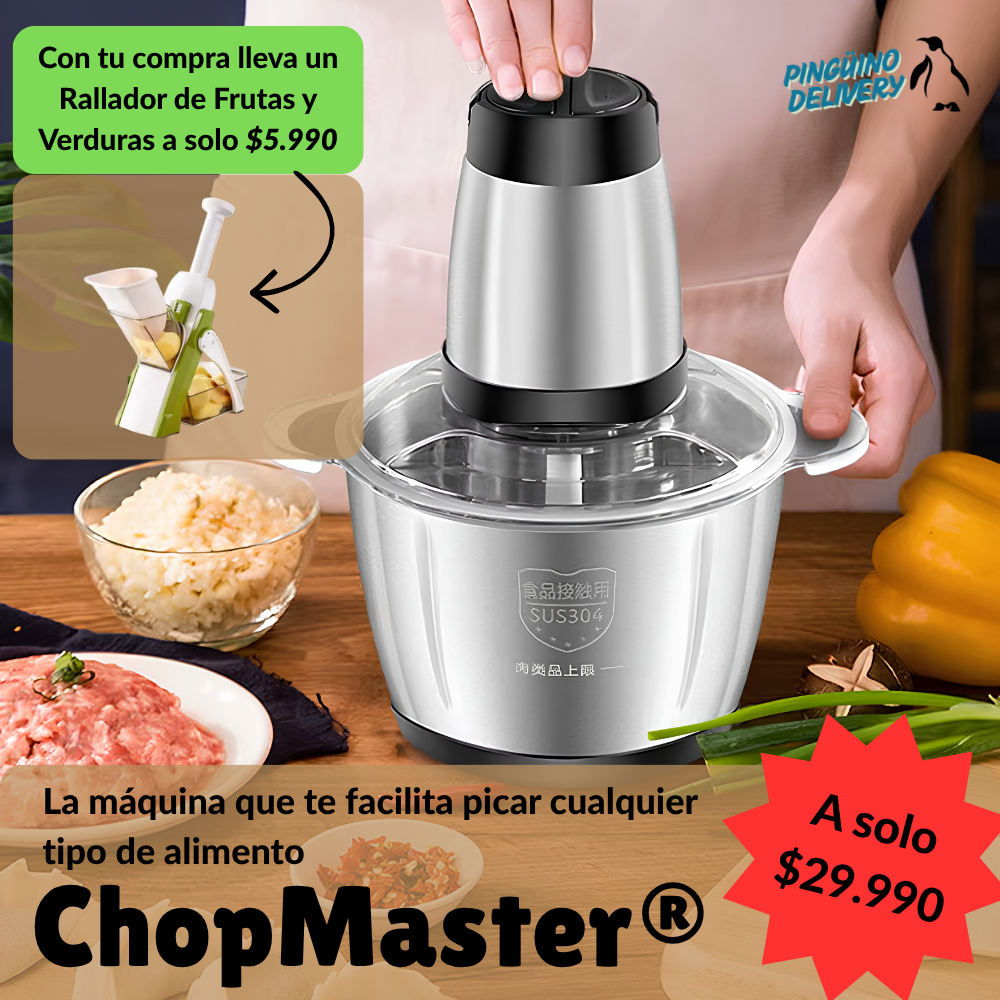 ChopMaster® - Picadora Eléctrica de dos velocidades