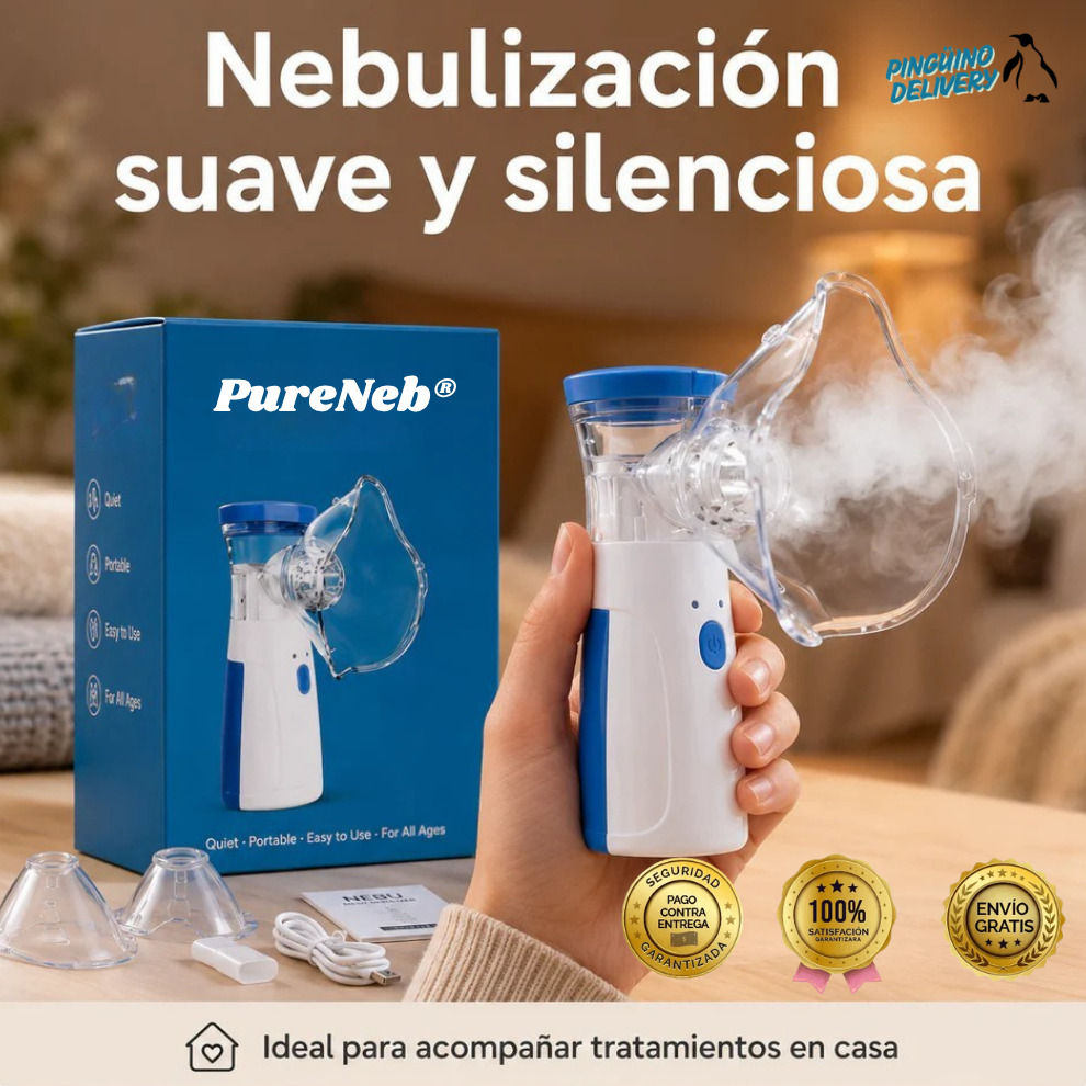 PureNeb® - Nebulizador Portátil para toda la familia