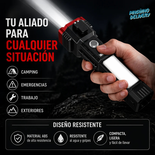 Linterna Táctica 4 en 1