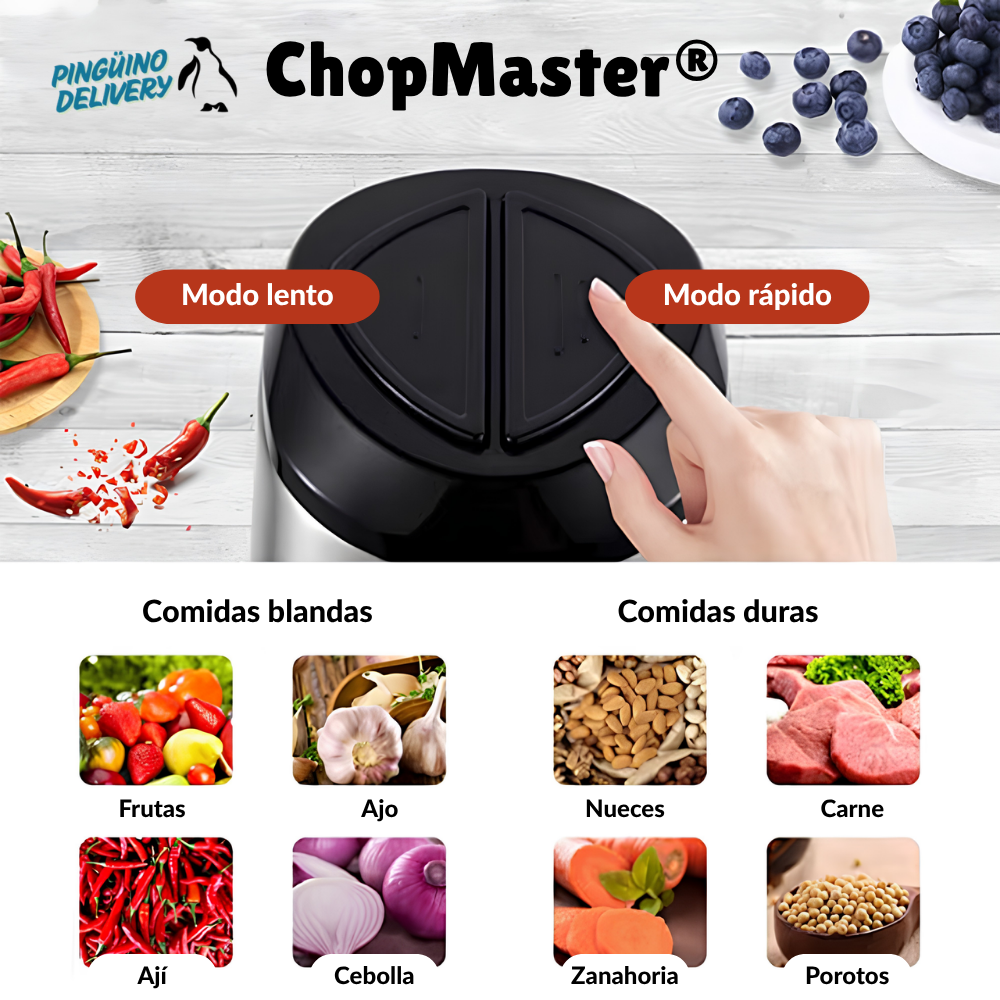 ChopMaster® - Picadora Eléctrica de dos velocidades