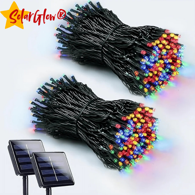SolarGlow® - Luces Navideñas LED con Panel Solar